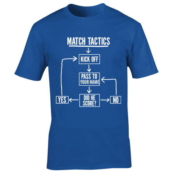 Match Tactics Men's Shirt - Royal Blue/White Thumbnail